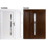 Soft Venus Inox Panel Plný Zlatý dub/bílá 200 cm – Sleviste.cz