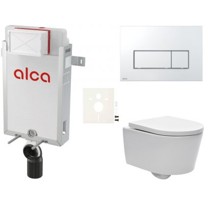 Závěsný WC set Alca k zazdění + WC SAT Brevis SIKOAW8 – Zboží Dáma