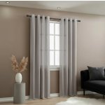 Mybesthome EASY TOP dekorační závěs s kroužky 140 × 250 cm, světle šedý, 1 ks – Hledejceny.cz