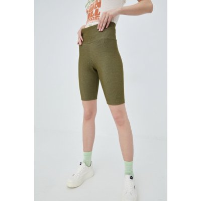 adidas kraťasy Originals Trefoil Moments HF2105 dámské hladké high waist zelená