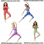 Barbie V pohybu Blondýnka ve fialovém topu GXF04 – Zboží Dáma