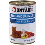 Ontario Beef Salmon Sunflower Oil 400 g – Hledejceny.cz