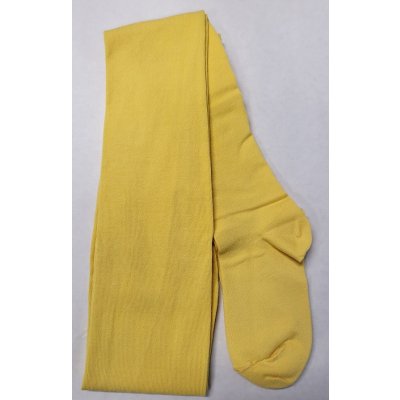 Dámské punčocháče z mercerované bavlny žlutá