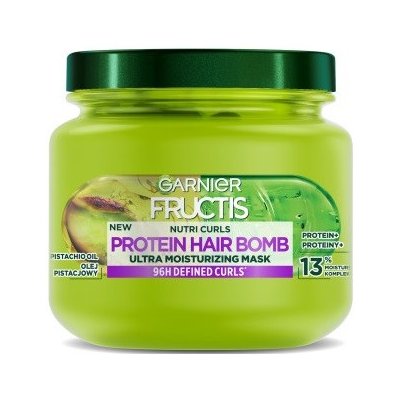 Garnier Fructis Nutri Curls Protein Hair Bomb hydratační maska pro kudrnaté vlasy 320 ml