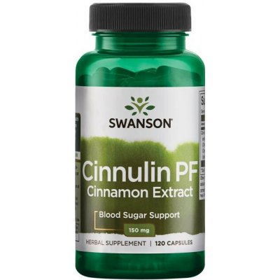Swanson Cinnulin PF Cinnamon Extract 120 kapslí 150 mg – Hledejceny.cz