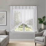 Dekorační oblouková krátká záclona na žabky DARIA 160 bílá 400x160 cm MyBestHome – Hledejceny.cz