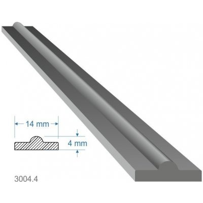 Pásovina plochá T, 14 x 4 mm, měkká, 2000 mm, cena za KUS (2m) – Zboží Mobilmania