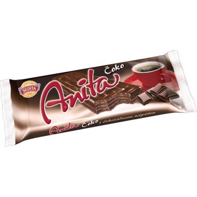 Sedita Anita Čoko tmavé oplatky s čokoládovou náplní 50 g