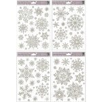 Okenní fólie vločky sněhový efekt stříbrná – Zboží Dáma
