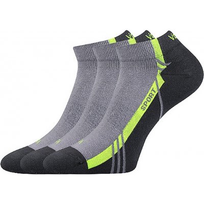 VoXX PINAS sportovní ponožky 3 páry Světle šedá – Zboží Mobilmania