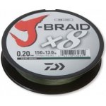 Daiwa šňůra J-Braid X8 150m 0,22mm 17kg Dark Green – Zboží Dáma