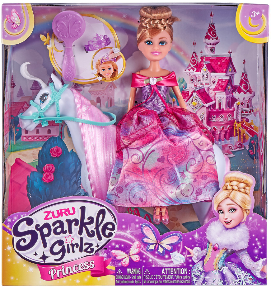 Alltoys Princezna Sparkle Girlz s koněm