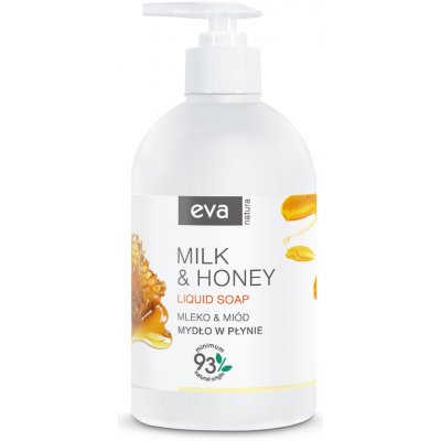 Eva Natura Zvláčňující tekuté mýdlo Mléko & Med 500 ml – Sleviste.cz