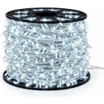 Easy Fix LED světelný řetěz 100 m venkovní, ledově bílá FLASH, 2000 diod, bílý kabel, IP67 – Hledejceny.cz
