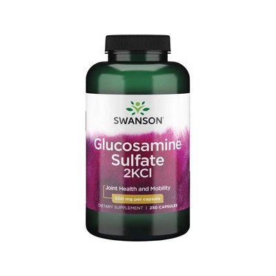 Swanson Glucosamine Sulfate 2KCl 250 kapslí 500 mg