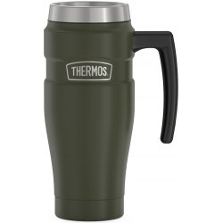 Thermos vodotěsný termohrnek s madlem 470 ml vojenská zelená