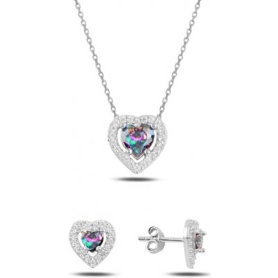 Olivie stříbrná sada MYSTIC TOPAZ SRDCE 5224 – Sleviste.cz