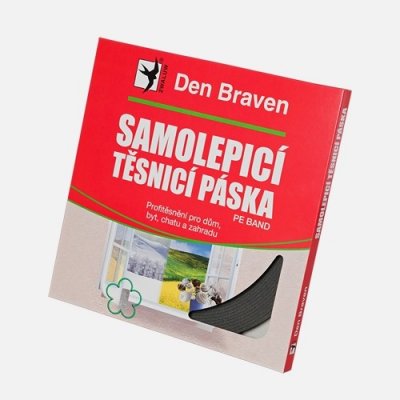 Den Braven Samolepicí těsnicí páska do oken a dveří RL 9 x 3 x 20 m šedá – Zboží Mobilmania