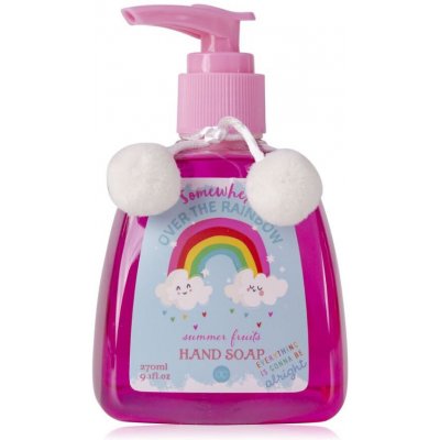 ACCENTRA Over the rainbow mýdlo na ruce s pumpičkou a dekorací pom pom 270 ml – Zboží Dáma