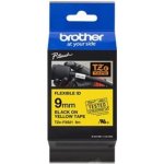 Brother TZe-FX621, 9 mm, flexibilní žlutá / černý tisk TZEFX621 – Hledejceny.cz