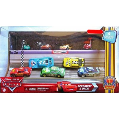 Mattel Disney Cars Auta Speedway 9-pack King, Chick... exkluzivní balení 9 autíček z filmu Cars Auta – Sleviste.cz