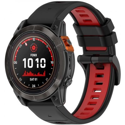 PROTEMIO 63086 SPORTY Univerzální řemínek pro Garmin Fenix 7 Pro / 7 Pro Solar / 7 Pro Sapphire černý-červený