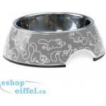 Karlie Simon's Cat miska pro kočky tmavě šedá 14 x 14 x 4,5 CM 160 ML – Hledejceny.cz