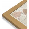 Nástěnné mapy Maps International Svět - nástěnná mapa Antique 136 x 84 cm Varianta: mapa v dřevěném rámu, Provedení: Pegi jádro ořechu