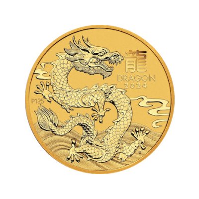 The Perth Mint Lunární série III. Rok draka zlatá mince 2024 1/20 oz – Zboží Dáma