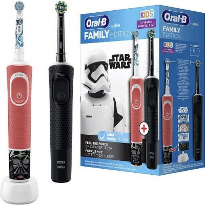 Oral-B Vitality D103 Black + D100 Kids Star Wars