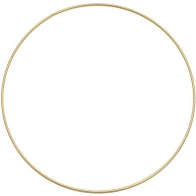 Kovový kruh na lapač snů 25 cm, zlatý – Zboží Dáma