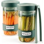 Lékué sada sklenic na kvašení KIT PICKLES 700 ml 2 ks – Zboží Dáma