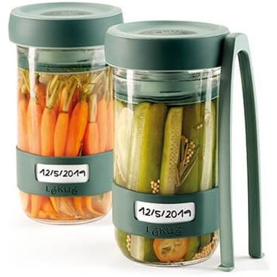 Lékué sada sklenic na kvašení KIT PICKLES 700 ml 2 ks