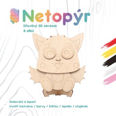 WoodBorn Netopýr Dřevěná 3D omalovánka – Hledejceny.cz