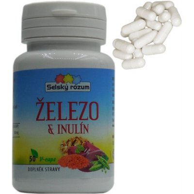 Selský rozum Železo organické + Inulín kapsle 50 x 175 mg – Hledejceny.cz