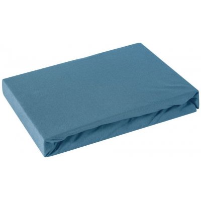 Eurofirany Jersey prostěradlo s gumou Design91 tmavě modré 120x200 – Zboží Dáma