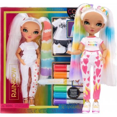 MGA Rainbow High Fashion Doll Color & Create se zelenýma očima 500407 – Zboží Mobilmania