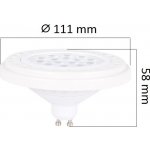Optonica LED žárovka GU10 30° 15W Teplá bílá – Hledejceny.cz