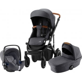 Britax Set Smile III + korba + autosedačka Baby Safe iSense 2022 Midnight Grey