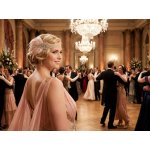 B-TOP Elegantní vintage čelenka do vlasů s kamínky a světle růžovým peřím ve smetanové barvě – Zboží Dáma