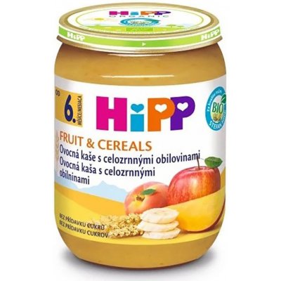 HiPP BIO Ovocná kaše s celozrnnými obilovinami 190 g – Hledejceny.cz