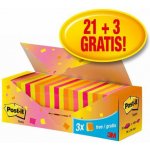Post-it Pad 654-NP24 76 x 76 mm, barevný, 24 kusů po 100 listech (3M0761) – Hledejceny.cz