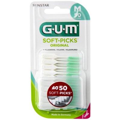 GUM Soft-Picks Regular masážní mezizubní kartáčky s fluoridy ISO 1 50 ks