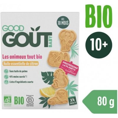 Good Gout BIO citrónová zvířátka Krabička 80 g – Zboží Dáma