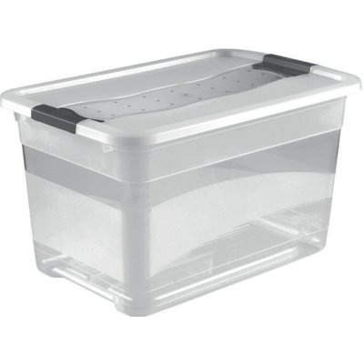 OKT Crystal plastový box s víkem 83 l průhledný 79,5x39,5x40 cm – Zboží Mobilmania