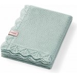 BabyOno Pletená dětská deka bambusová ozdobný lem ŠALVĚJOVÁ – Hledejceny.cz