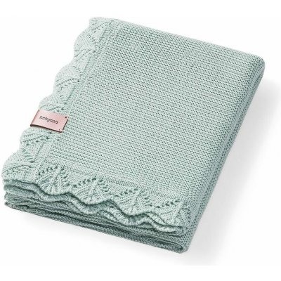 BabyOno Pletená dětská deka bambusová ozdobný lem ŠALVĚJOVÁ – Hledejceny.cz