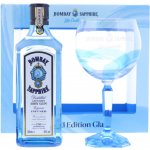 Bombay Sapphire Gin 40% 0,7 l (dárkové balení 1 sklenice) – Zboží Dáma