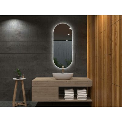 Artalo Oválné LED zrcadlo do koupelny A1 50 x 120 cm – Zbozi.Blesk.cz