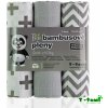 Plenky T-tomi BIO Bambusové pleny 70 x 70 Grey roofs / šedé stříšky 3 ks